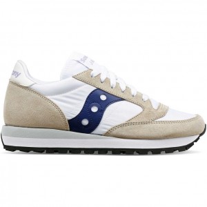 Dámské Tenisky Saucony Jazz Original Bílé Béžový Tmavě Blankyt | CZ-NHZUE