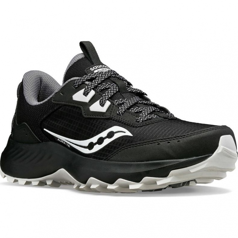 Dámské Běžecké Boty Saucony Aura TR Wide Černé | PRAHA-UCZKG