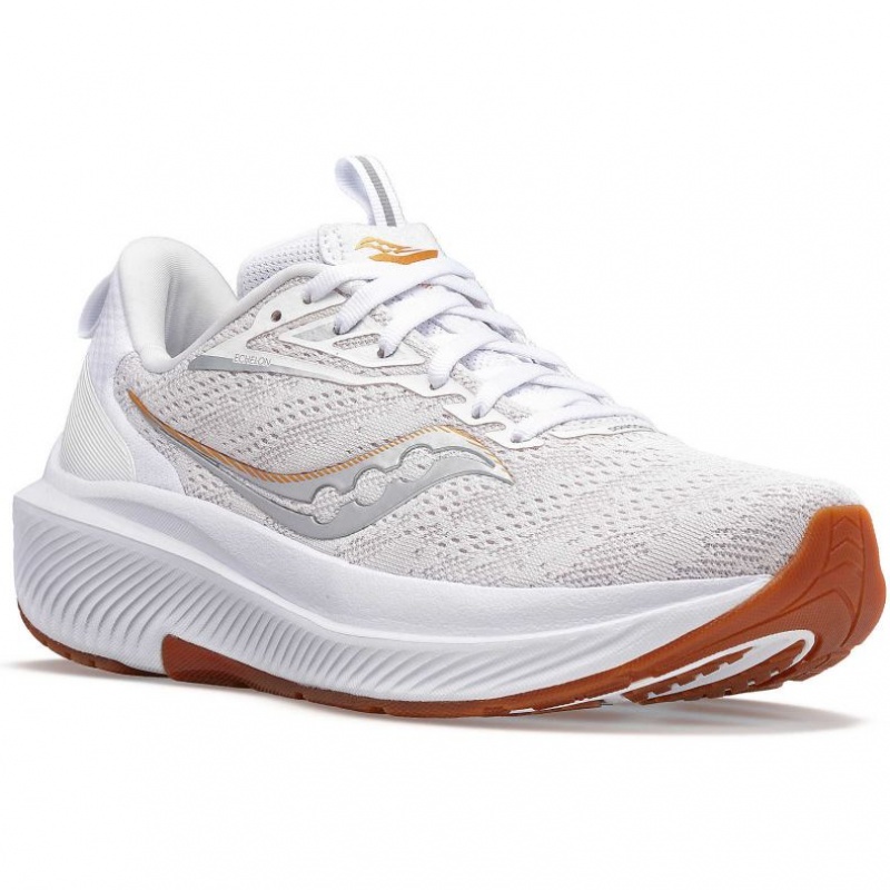 Dámské Běžecké Boty Saucony Echelon 9 Wide Bílé | CZ-WNXOF