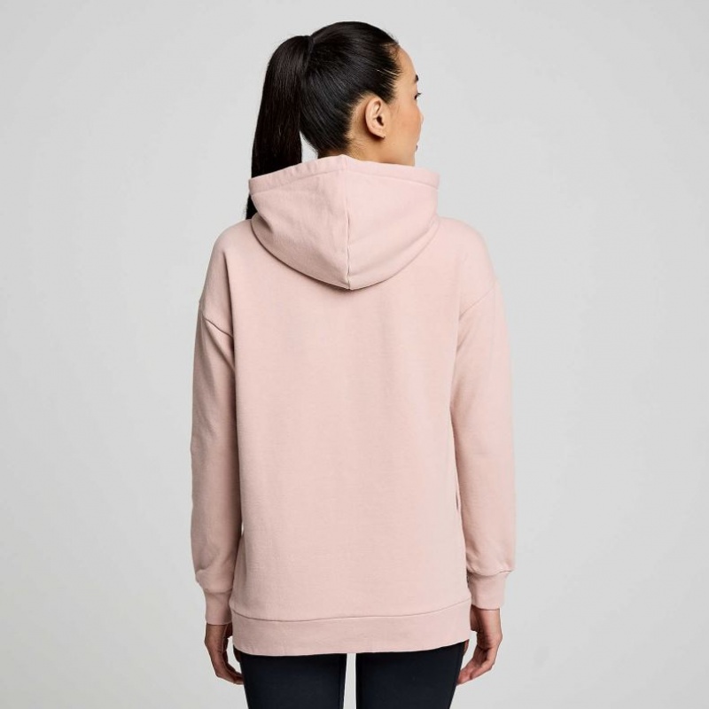 Dámské Mikina s Kapucí Saucony Recovery Zip Tunic Růžové | CZ-RKVFD
