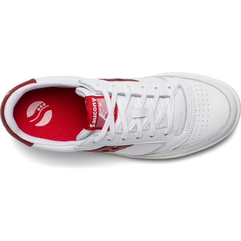 Dámské Tenisky Saucony Jazz Court Bílé Červené | CZ-CWDOQ