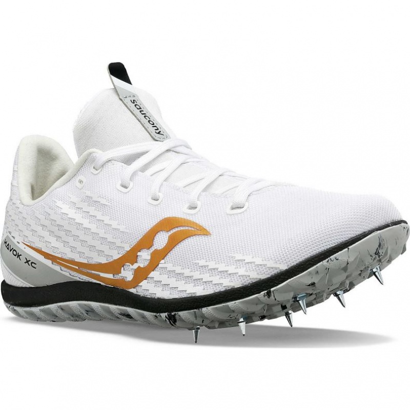 Pánské Atletické Tretry Saucony Havok XC 3 Bílé | PRAHA-UVHBW