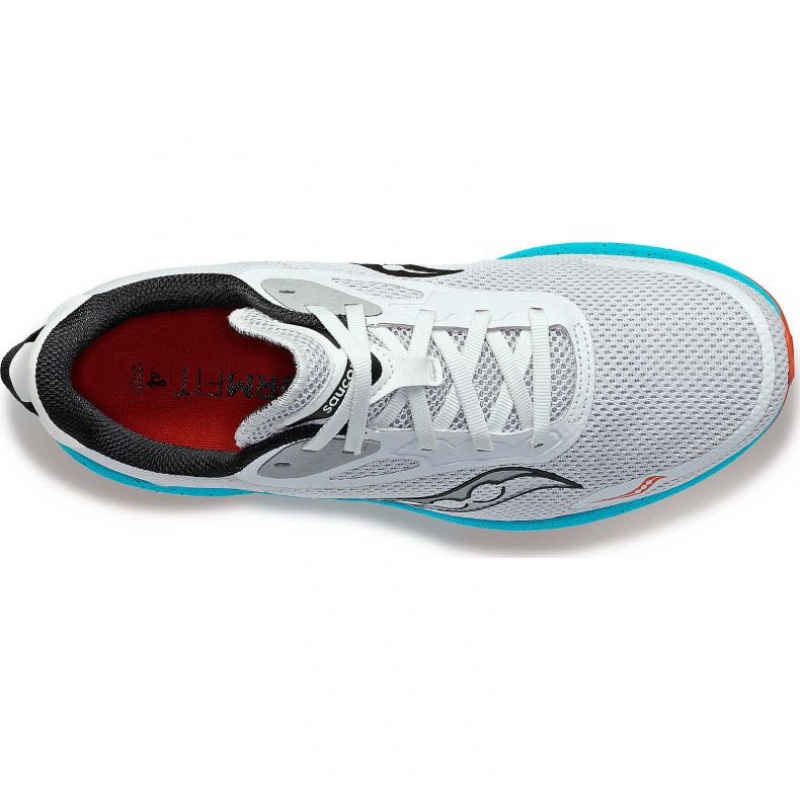 Pánské Běžecké Boty Saucony Axon 3 Šedé Tyrkysové | PRAHA-OIHKJ