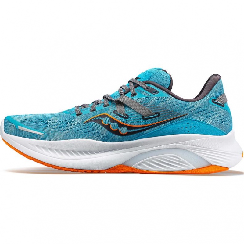 Pánské Běžecké Boty Saucony Guide 16 Wide Tyrkysové | CZ-WMKFO