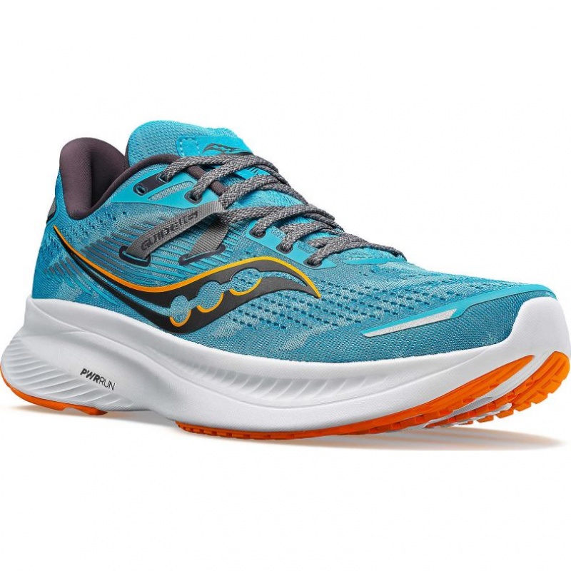 Pánské Běžecké Boty Saucony Guide 16 Wide Tyrkysové | CZ-WMKFO