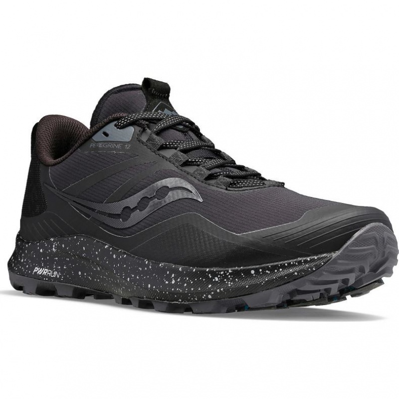 Pánské Běžecké Boty Saucony Peregrine ICE+ 3 Černé | PRAHA-IOQEN