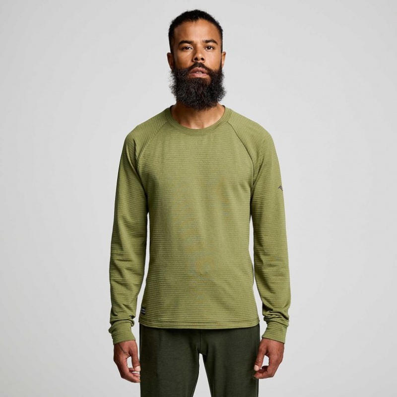 Pánské Mikina Saucony Triumph 3D Crew Zelene | PRAHA-ZTGQC