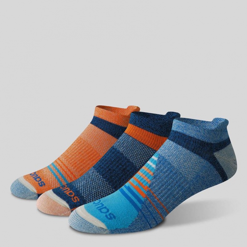 Pánské Ponožky Saucony Inferno Merino Wool Blend No Show 3-Pack Viacfarebný | PRAHA-VFTHW
