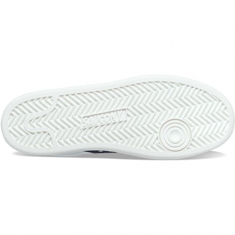 Pánské Tenisky Saucony Jazz Court PU Bílé Tmavě Blankyt | CZ-SOJCI
