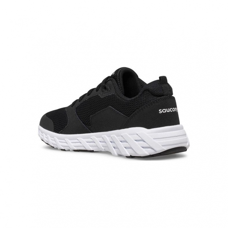 Velké Děti Tenisky Saucony Wind 2.0 Lace Černé | PRAHA-TPAUI